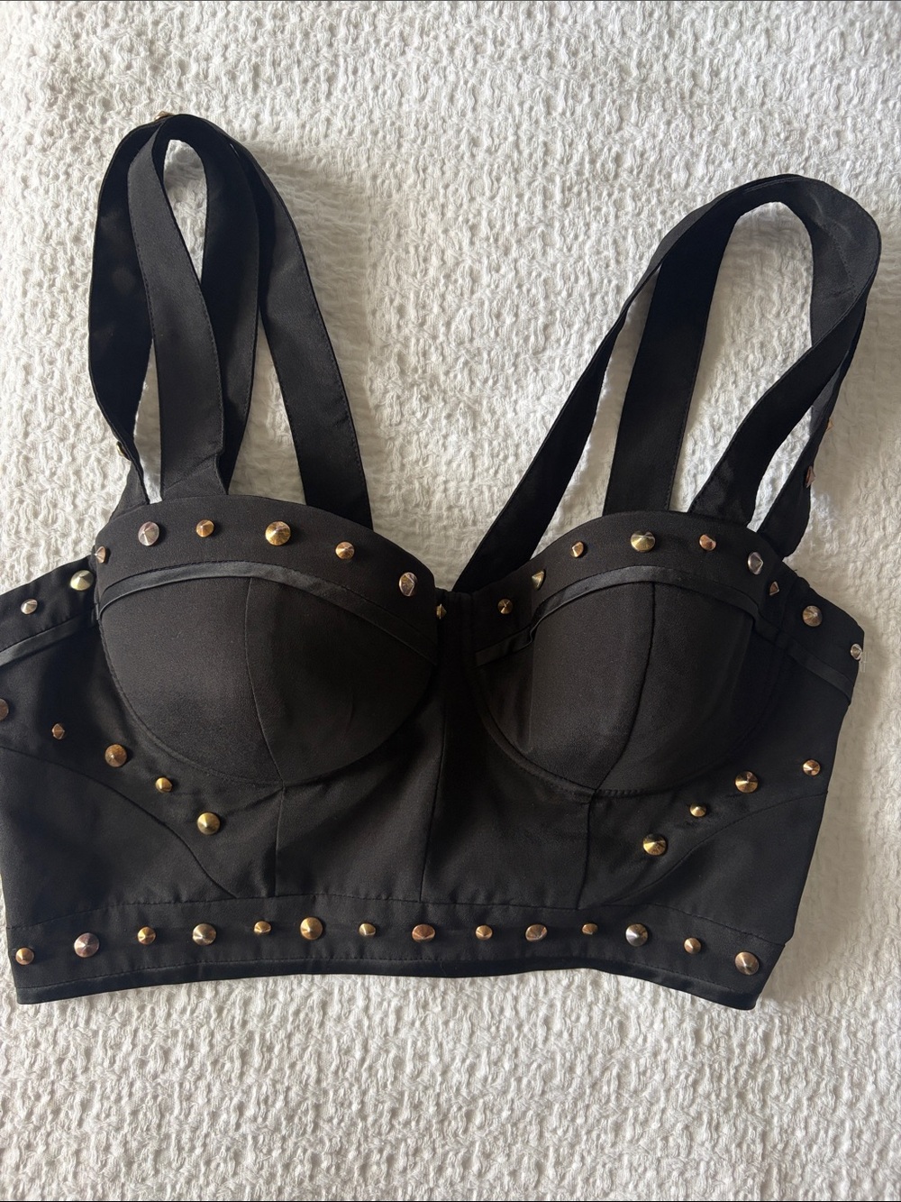 Marciano Black Studded Bustier